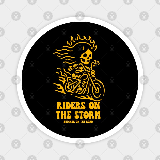 RIDERS ON THE STORM Magnet by artslaves